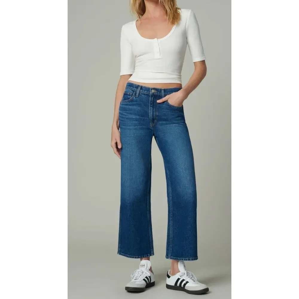NWOT Joe's Jeans THE BLAKE High Rise Wide Leg Cropped 30